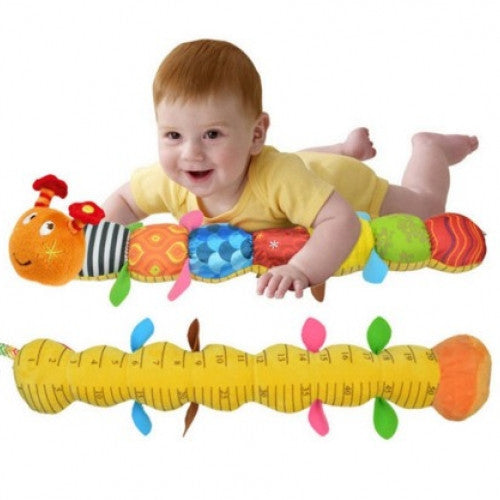 Caterpillar Rattle With Ring Bell Toy