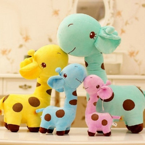 Colorful Plush Cute Giraffe Baby Toy